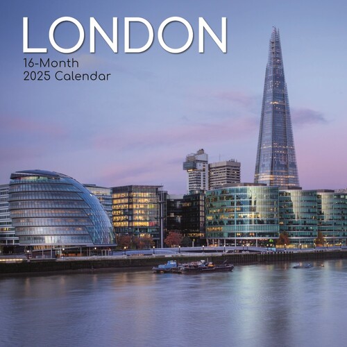 London - 2025 Square Wall Calendar 16 month by Gifted Stationery