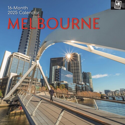 Melbourne - 2025 Square Wall Calendar 16 month by Gifted Stationery