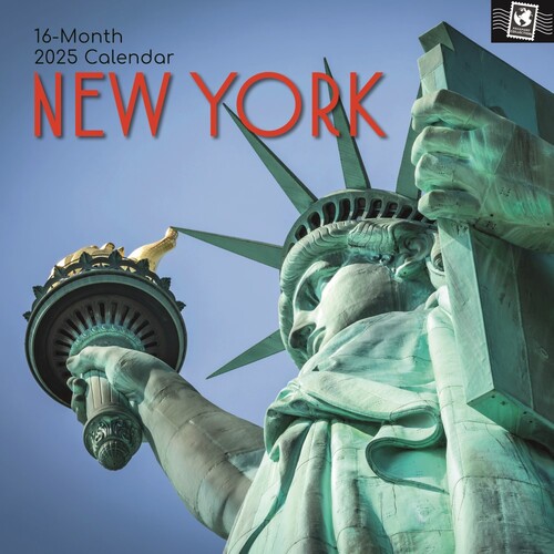 New York - 2025 Square Wall Calendar 16 month by Gifted Stationery