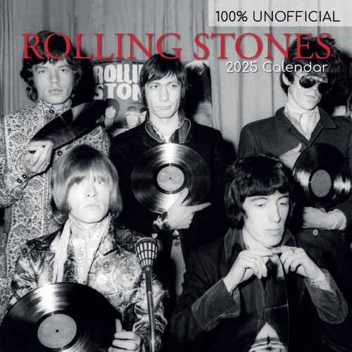 Rolling Stones - 2025 Square Wall Calendar 16 month by Gifted Stationery