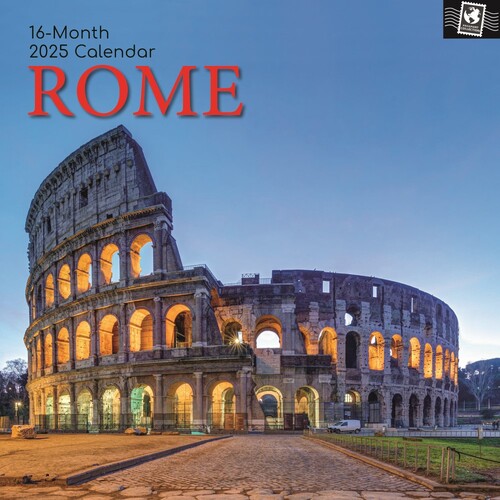 Rome - 2025 Square Wall Calendar 16 month by Gifted Stationery