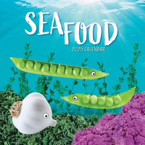 Sea Food - 2025 Square Wall Calendar 16 month by Gifted Stationery