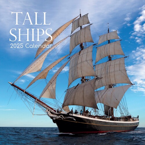 Tall Ships - 2025 Square Wall Calendar 16 month by Gifted Stationery