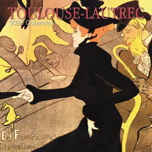 Toulouse-Lautrec - 2025 Square Wall Calendar 16 month by Gifted Stationery