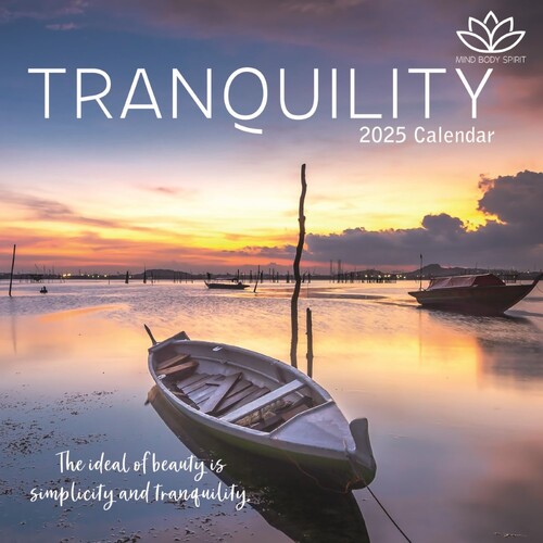 Tranquility - 2025 Square Wall Calendar 16 month by Gifted Stationery