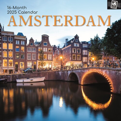 Amsterdam - 2025 Square Wall Calendar 16 month by Gifted Stationery