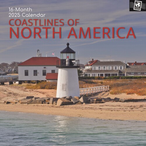 Coastlines of North America - 2025 Wall Calendar 16 month by Gifted Stationery