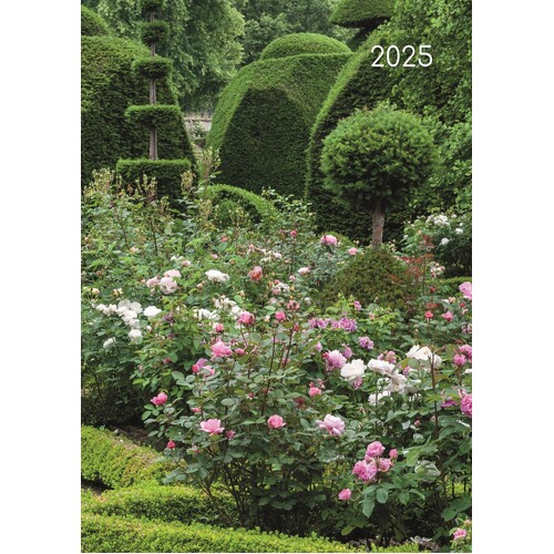 Beautiful Gardens - 2025 Diary Planner A5 Padded Cover by The Gifted Stationery