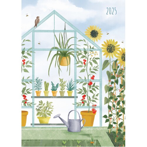 In the Garden - 2025 Diary Planner A5 Padded Cover by The Gifted Stationery