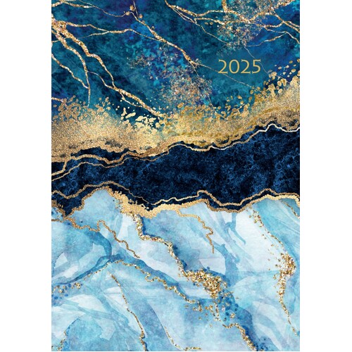 Shimmer - 2025 Diary Planner A5 Padded Cover by The Gifted Stationery