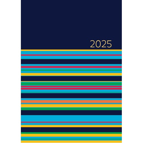 Stripes - 2025 Diary Planner A5 Padded Cover by The Gifted Stationery