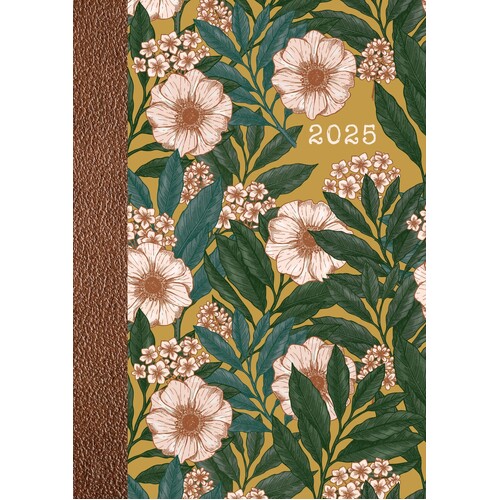 Vintage Flora - 2025 Diary Planner A5 Padded Cover by The Gifted Stationery