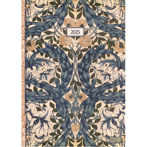 William Morris/African Marigold - 2025 Diary Planner A5 Padded Cover