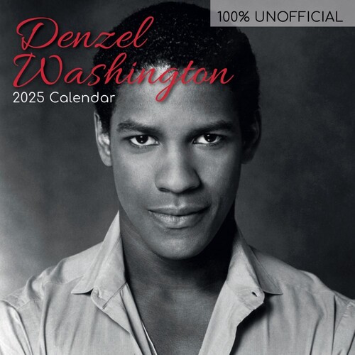 Denzel Washington - 2025 Square Wall Calendar 16 month by Gifted Stationery