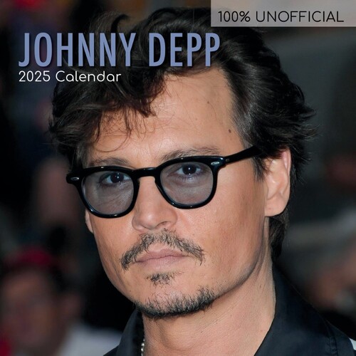 Johnny Depp - 2025 Square Wall Calendar 16 month by Gifted Stationery