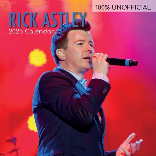 Rick Astley - 2025 Square Wall Calendar 16 month by Gifted Stationery