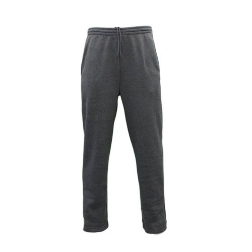 NEW Men's Fleece Lined Track Pants Track Suit Pants Casual Winter Elastic Waist [Size: 2XL] [Colour: Dark Grey]