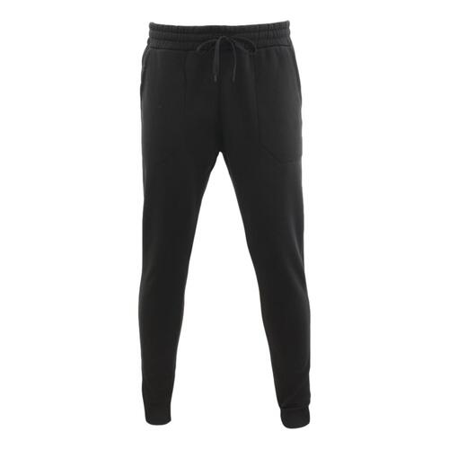 FIL Unisex Men's Women's Fleece Track Pants Trackies Tracksuit Pants Jogger - Black [Size:5XL]