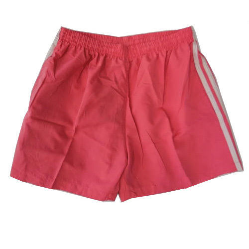 Mens Womens Casual Training Running Jogging Gym Sport Microfibre Shorts S-3XL [Colour: Coral with white stripes] [Size: XL] 