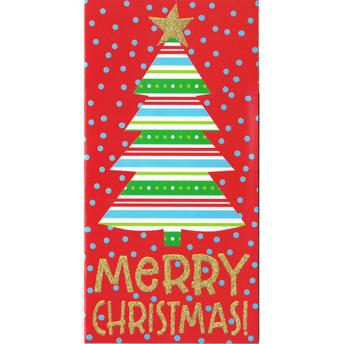 6x Christmas Money Wallet Xmas Gift Card Holder Checks Voucher Xmas [Design: Tree]