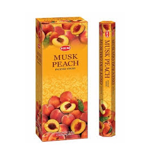 [HEM Musk Peach] 2x 20 Incense Sticks HEM Hex Meditation Aroma Fragrance