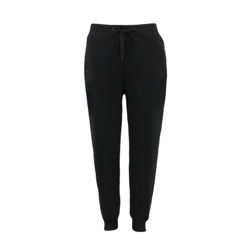 FIL Women's Track Pants Sherpa Fleece Lined Zipped Pockets Ladies Sweat Pants [Size: 8] [Colour: Black]