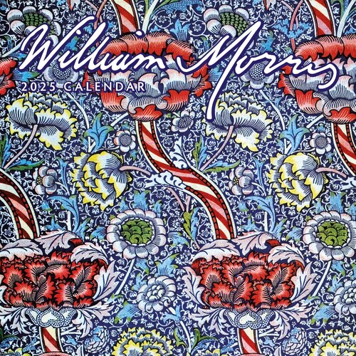 William Morris - 2025 Square Wall Calendar 16 month by Red Robin