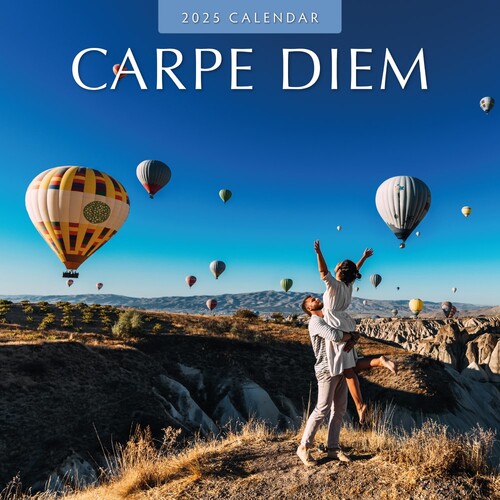 Carpe Diem - 2025 Square Wall Calendar 16 month by Red Robin