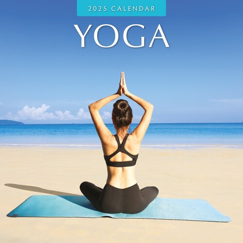 Yoga  - 2025 Square Wall Calendar 16 month by Red Robin