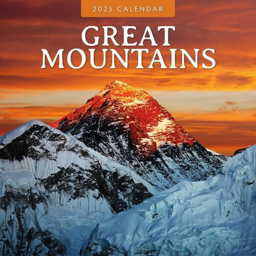 Great Mountains - 2025 Square Wall Calendar 16 month by Red Robin