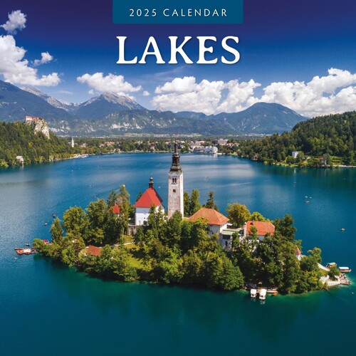 Lakes - 2025 Square Wall Calendar 16 month by Red Robin