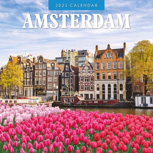 Amsterdam  - 2025 Square Wall Calendar 16 month by Red Robin