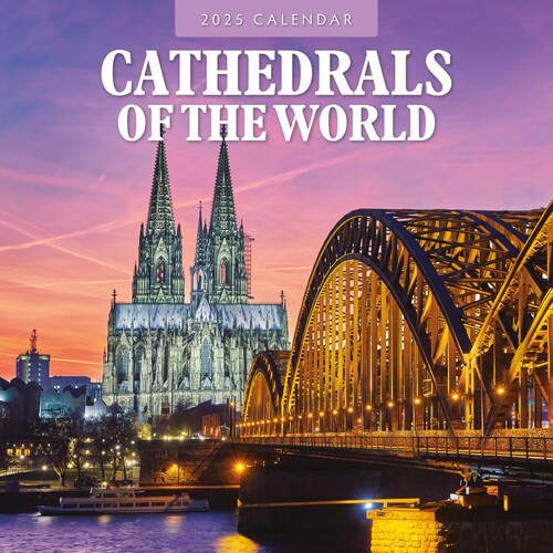 Cathedrals of the World - 2025 Square Wall Calendar 16 month by Red Robin