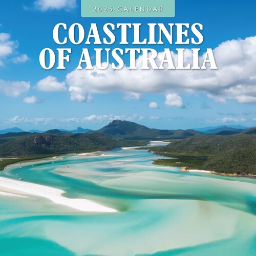 Coastlines of Australia - 2025 Square Wall Calendar 16 month by Red Robin