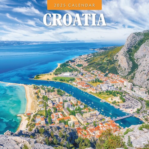 Croatia  - 2025 Square Wall Calendar 16 month by Red Robin