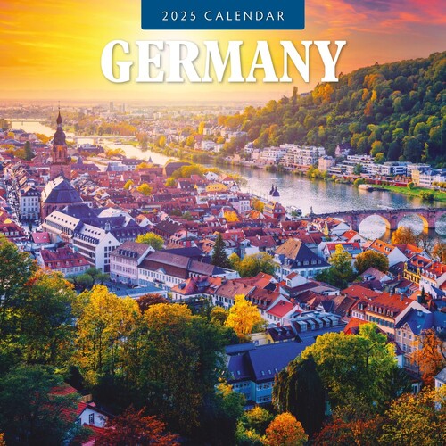 Germany  - 2025 Square Wall Calendar 16 month by Red Robin