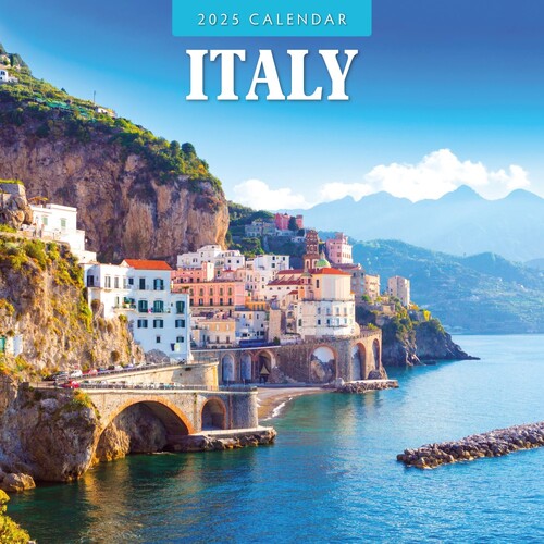 Italy - 2025 Square Wall Calendar 16 month by Red Robin