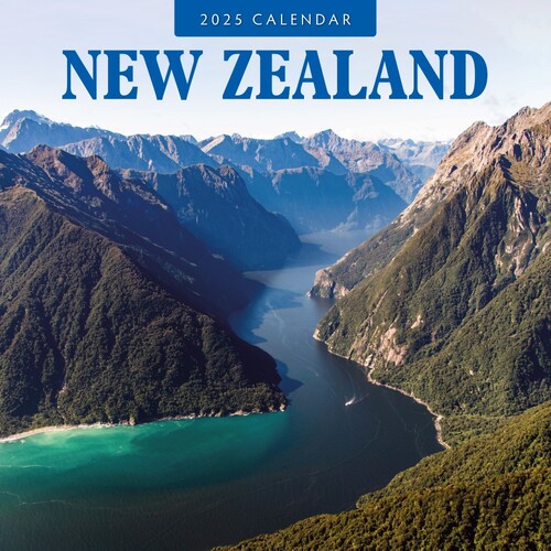 New Zealand - 2025 Square Wall Calendar 16 month by Red Robin