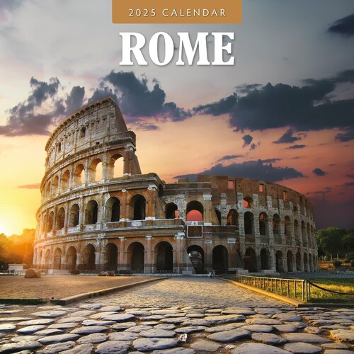 Rome - 2025 Square Wall Calendar 16 month by Red Robin