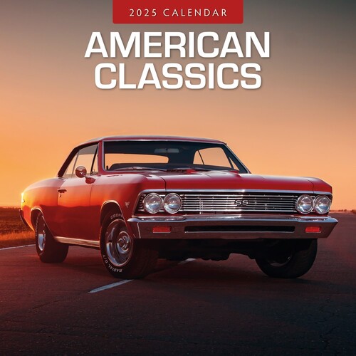 American Classics - 2025 Square Wall Calendar 16 month by Red Robin