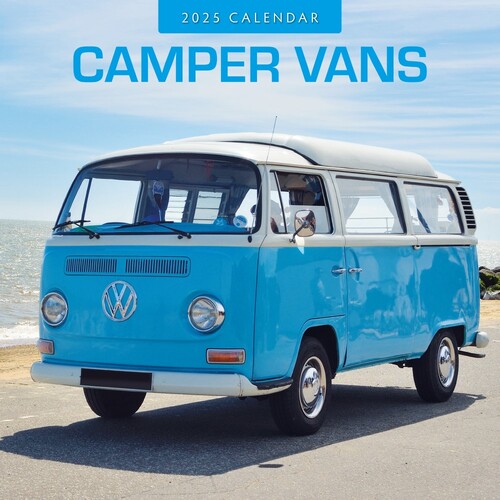 Camper Vans - 2025 Square Wall Calendar 16 month by Red Robin