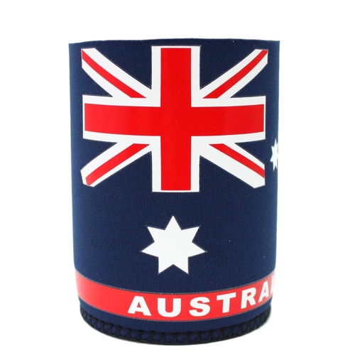 6x Stubby Holder Stubbie Can Beer Bottle Drink Cooler Australia Flag Souvenir