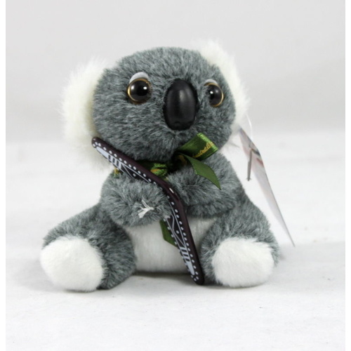 12 x Australian Souvenir Soft Toy Animals Koala Kangaroo Platypus Wombat 10-15cm [Design: Koala with Boomerang]