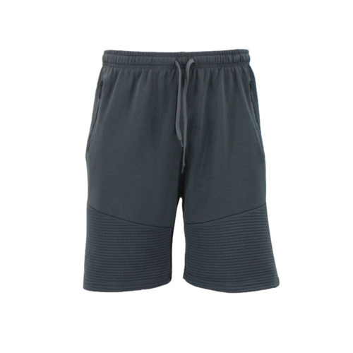 FIL Men's Gym Sports Jogging Shorts Casual Basketball Zipped Pockets Drawstring TX08 [Size: S] [Colour: Charcoal]