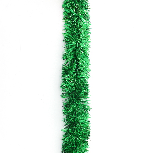 5x 2M Traditional Christmas Tinsel Sparkly Party Home Decoration [Colour: Green]