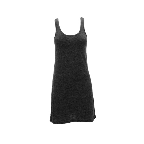 Women’s Tank Singlet Dress Short Sleeve Summer Casual Beach Wear Cotton Blend [Size: S] [Colour: Dark Grey]