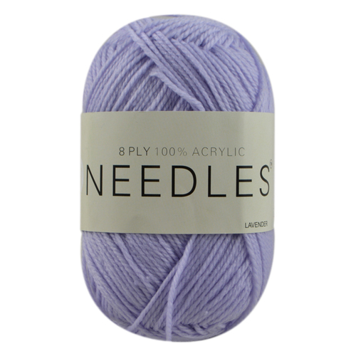5x 100g Knitting Yarn 8 Ply Super Soft Acylic - #2052 Lavender