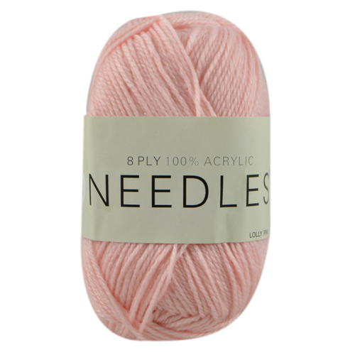 5x 100g Knitting Yarn 8 Ply Super Soft Acylic - #2082 Lolly Pink