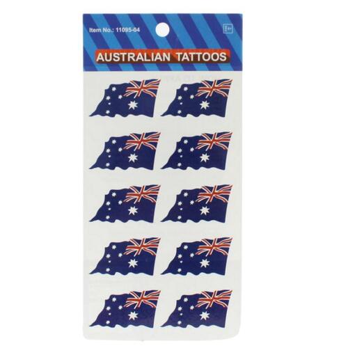 FIL Australia Day Flag Tattoo Temporary Sticker Australian Map Tats - D