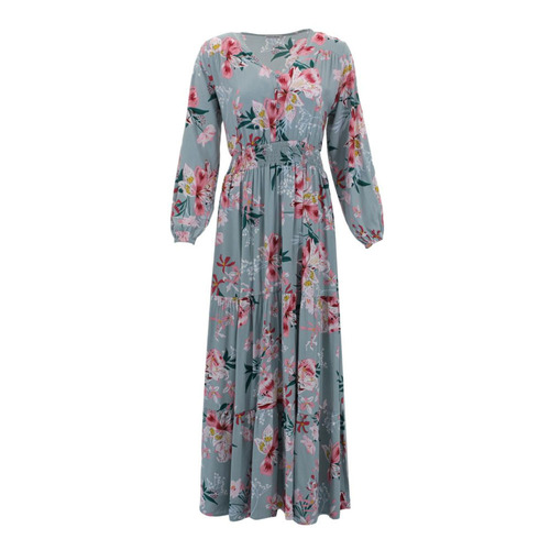 FIL Women's Long Sleeve Summer Dress w/ Pockets - I (pockets) [Size: 8]